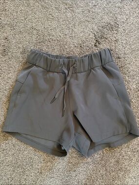 lululemon athletica Women's Athletic Drawstring Shorts — Gray